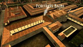 Animation of ancient Roman Fort in Caerleon Wales [upl. by Boland198]