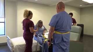 Physical Therapy Transfer Training  How To Transfer From Wheelchair To Bed [upl. by Kcired]