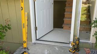 Jeld Wen Front Door Installation  Really crappy products and craftsmanship PART 1 [upl. by Esydnac257]