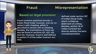 What is Difference Between Fraud amp Misrepresentation [upl. by Naharba]