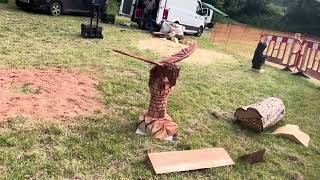 A fabulous range of wooden sculpture at Caerleon festival 2024 [upl. by Arelus]