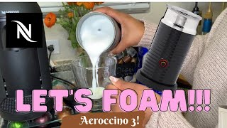 How To Foam Milk With Aeroccino 3 Make Coffee With Foam Tips amp Tricks  Easy Foamed Latte Recipe [upl. by Eahsram]