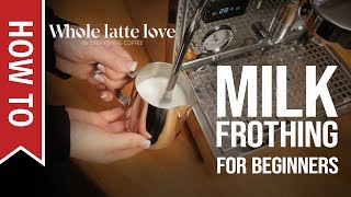 How To Milk Frothing for Beginners 5 Tips [upl. by Salahi96]