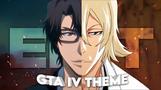 Aizen x Urahara  GTA IV Theme Edit [upl. by Ahsiekat]